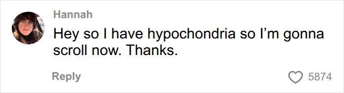A comment from Hannah, Hey so I have hypochondria so I’m gonna scroll now. Thanks, a major red flag on your skin, heart problems. A comment from Hannah, Hey so I have hypochondria so I’m gonna scroll now. Thanks, a major red flag on your skin, heart problems.