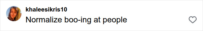 A social media user comments on the Karen incident, suggesting people should normalize boo-ing at entitled people. A social media user comments on the Karen incident, suggesting people should normalize boo-ing at entitled people.