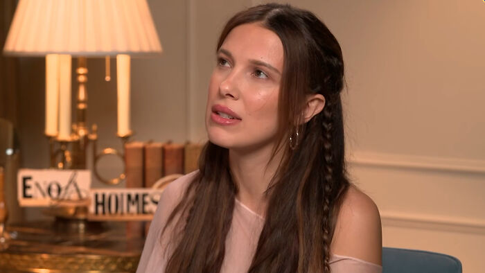 Millie Bobby Brown looks up, reflecting on a misogyny backlash and shady dig. Millie Bobby Brown looks up, reflecting on a misogyny backlash and shady dig.