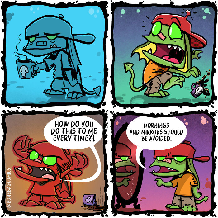 Absurd daily life of a necromancer transforming into a friendly assistant.
