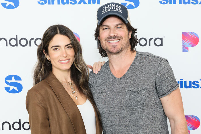 Teen heartthrob, Ian Somerhalder, and a woman posing with smiles, after he quit Hollywood.