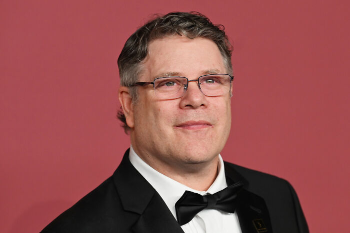 Hollywood star forced to sell home. Actor Sean Astin in a black tuxedo at an event.
