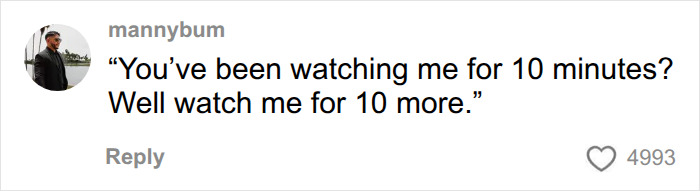 A comment on social media sharing a defiant response to a Gym Karen who has been watching her use a machine.