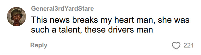 A social media comment about the heartbreaking news of Godzilla actress Kaylee Hottle's fatal crash, praising her talent. A social media comment about the heartbreaking news of Godzilla actress Kaylee Hottle's fatal crash, praising her talent.