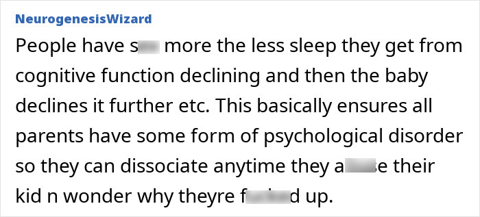 A comment about less sleep leading to cognitive decline and potentially dementia in married people.