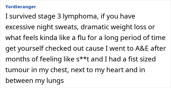 Yordleranger shares surviving stage 3 lymphoma, emphasizing cancer symptoms like night sweats and weight loss. Yordleranger shares surviving stage 3 lymphoma, emphasizing cancer symptoms like night sweats and weight loss.