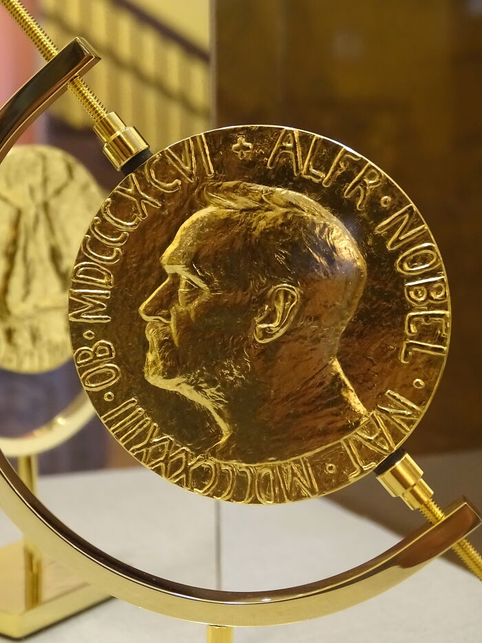 A gold Nobel Prize medal, one of the fascinating things you probably didn't know about the world.