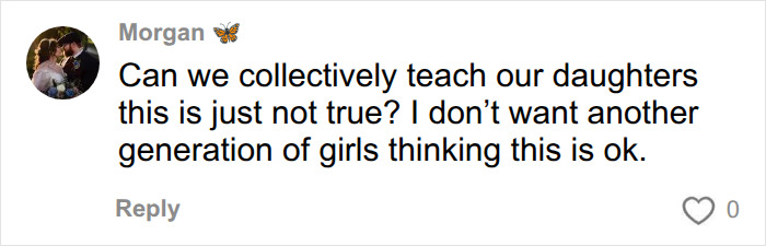 A comment about teaching daughters the SkinnyTok trend is not true, reflecting concern over online trolls. A comment about teaching daughters the SkinnyTok trend is not true, reflecting concern over online trolls.