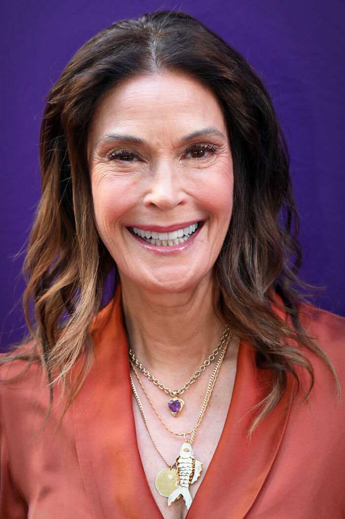 Teri Hatcher smiling at the camera, showcasing a favorite celebrity that can cause disillusionment.