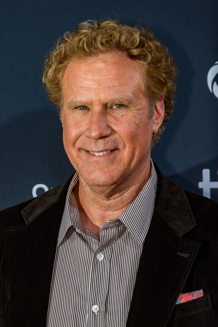 Will Ferrell smiling at an event, captured in a moment as one of the favorite celebrities.