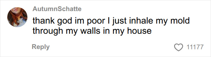 A comment from AutumnSchatte about not affording breast implants. A comment from AutumnSchatte about not affording breast implants.