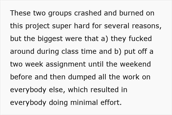 Lazy Seniors Force Classmates To Do All The Work, Teacher's Trap Blows Up In Their Faces Lazy Seniors Force Classmates To Do All The Work, Teacher's Trap Blows Up In Their Faces