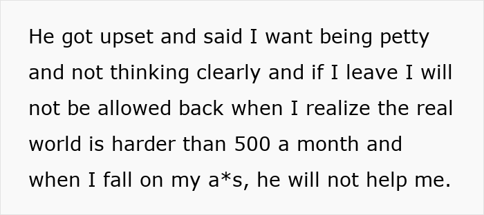 Dad Asks For $1K A Month While Daughter Covers Chores And Utilities, She Chooses The Door Instead Dad Asks For $1K A Month While Daughter Covers Chores And Utilities, She Chooses The Door Instead