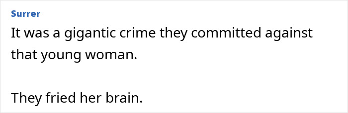 A comment about an actress's past transformation, highlighting the discussion about men criticize women's appearances. A comment about an actress's past transformation, highlighting the discussion about men criticize women's appearances.
