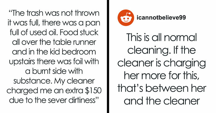 Guests Shocked After Airbnb Owner Wants $150 Cleaning Fee Based On Candy Wrapper And AI Trash