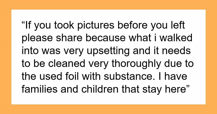 Guests Shocked After Airbnb Owner Wants $150 Cleaning Fee Based On Candy Wrapper And AI Trash