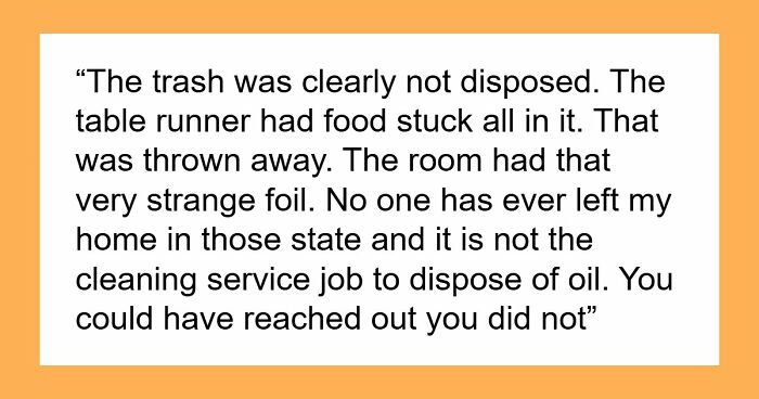 Guests Shocked After Airbnb Owner Wants $150 Cleaning Fee Based On Candy Wrapper And AI Trash