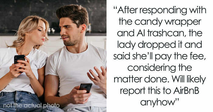 Guests Shocked After Airbnb Owner Wants $150 Cleaning Fee Based On Candy Wrapper And AI Trash