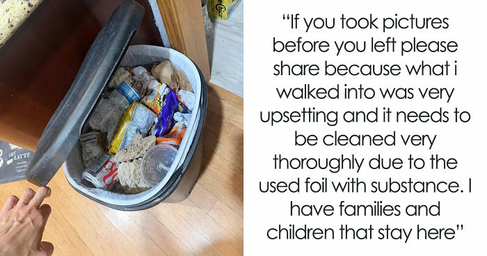 Guests Shocked After Airbnb Owner Wants $150 Cleaning Fee Based On Candy Wrapper And AI Trash