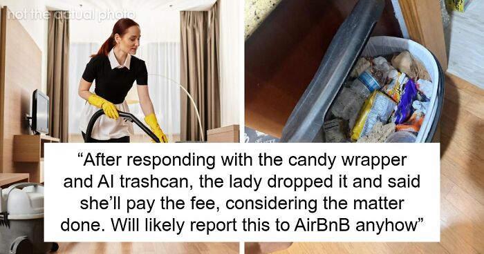 Guests Shocked After Airbnb Owner Wants $150 Cleaning Fee Based On Candy Wrapper And AI Trash
