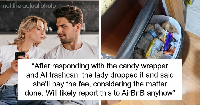 Guests Shocked After Airbnb Owner Wants $150 Cleaning Fee Based On Candy Wrapper And AI Trash