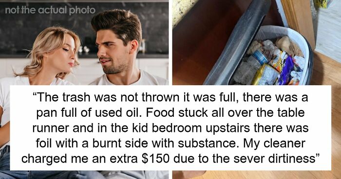 Guests Shocked After Airbnb Owner Wants $150 Cleaning Fee Based On Candy Wrapper And AI Trash
