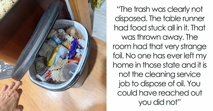 Guests Shocked After Airbnb Owner Wants $150 Cleaning Fee Based On Candy Wrapper And AI Trash
