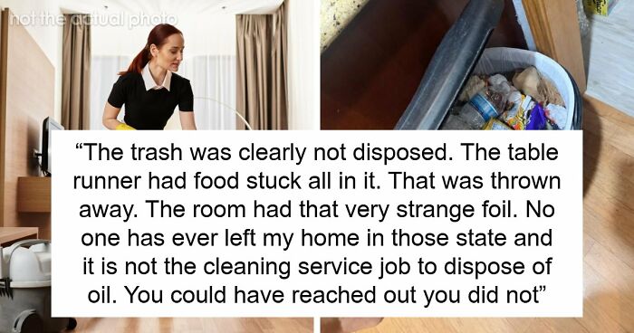 Guests Shocked After Airbnb Owner Wants $150 Cleaning Fee Based On Candy Wrapper And AI Trash