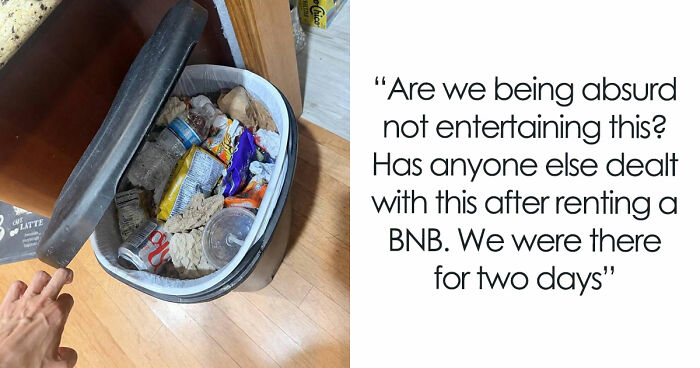 Guests Shocked After Airbnb Owner Wants $150 Cleaning Fee Based On Candy Wrapper And AI Trash