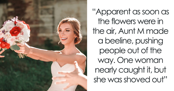 Woman Is So Desperate For A Husband That She Does Everything To “Win” The Wedding Bouquet Toss