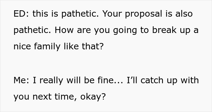 A text exchange from the point of view of the 18YO daughter, arguing with her toxic parents at the airport. A text exchange from the point of view of the 18YO daughter, arguing with her toxic parents at the airport.