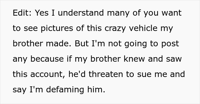 Failed Truck Purchase Turns Into Brothers' Rivalry, Proving Older Bro’s Desire To Needlessly Compete Failed Truck Purchase Turns Into Brothers' Rivalry, Proving Older Bro’s Desire To Needlessly Compete