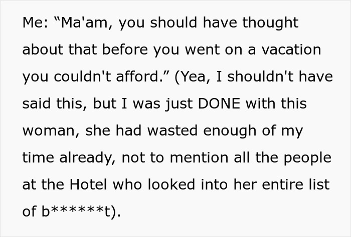 Wannabe Scam Artist Thinks She Can Complain Her Way Out Of A $6500 Vacation, Gets Reality Check