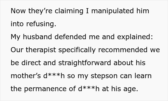 Woman Lets Her Husband Go Hard On His Ex-In-Laws After Her Son Starts Asking Painful Questions