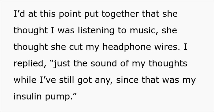 A teacher learns a lesson after mistakenly cutting a student's insulin pump, thinking it was headphones. A teacher learns a lesson after mistakenly cutting a student's insulin pump, thinking it was headphones.