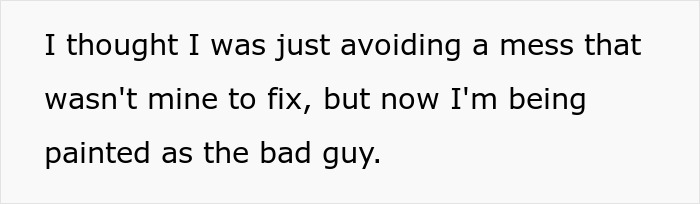 A man in a cheating GF situation avoids a mess, now being painted as the bad guy.