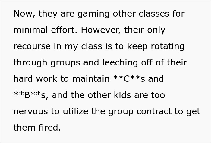 Lazy Seniors Force Classmates To Do All The Work, Teacher's Trap Blows Up In Their Faces Lazy Seniors Force Classmates To Do All The Work, Teacher's Trap Blows Up In Their Faces