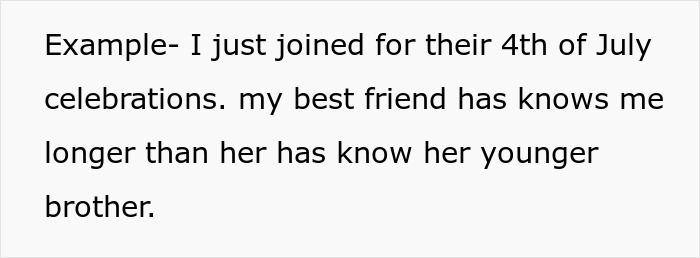 Screenshot of text explaining a long-standing friendship, emphasizing the deep connection for a potential bridesmaid. Screenshot of text explaining a long-standing friendship, emphasizing the deep connection for a potential bridesmaid.