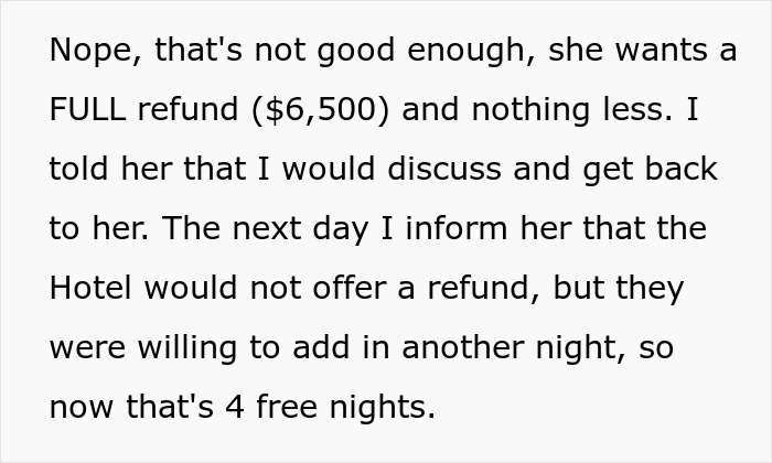 Wannabe Scam Artist Thinks She Can Complain Her Way Out Of A $6500 Vacation, Gets Reality Check