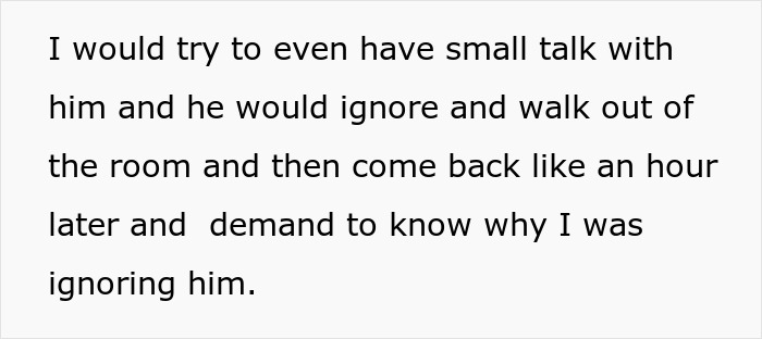 Text describing a man ignoring his pregnant wife, then demanding to know why she ignored him after his affair. Text describing a man ignoring his pregnant wife, then demanding to know why she ignored him after his affair.