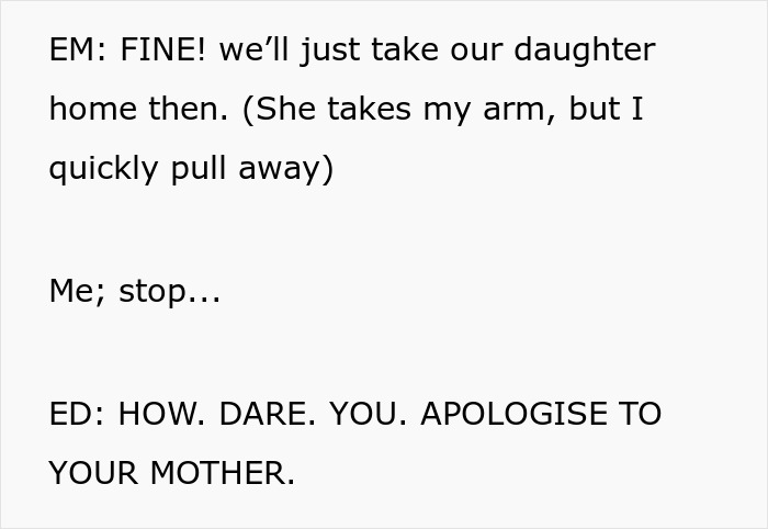 Screenshot of the text exchange where the toxic parents try to stop their daughter from leaving the country. Screenshot of the text exchange where the toxic parents try to stop their daughter from leaving the country.