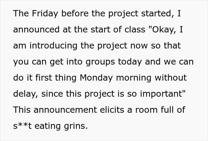 Lazy Seniors Force Classmates To Do All The Work, Teacher's Trap Blows Up In Their Faces Lazy Seniors Force Classmates To Do All The Work, Teacher's Trap Blows Up In Their Faces