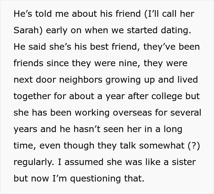 Woman Is Uncomfortable With Boyfriend's Female Best Friend, Finds Out They're Much More Than That Woman Is Uncomfortable With Boyfriend's Female Best Friend, Finds Out They're Much More Than That