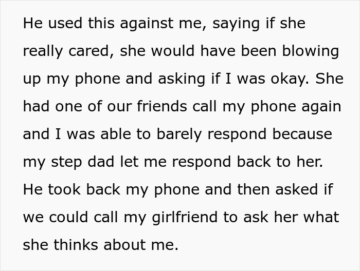 "Red Flags": Controlling Stepdad Livid About 22YO's Healthy Relationship, Threatens Homelessness "Red Flags": Controlling Stepdad Livid About 22YO's Healthy Relationship, Threatens Homelessness