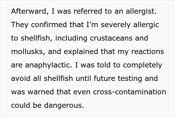Family Doesn't Care About Person's Health, Says They're Overreacting: "Within Minutes My Throat Started Closing" Family Doesn't Care About Person's Health, Says They're Overreacting: "Within Minutes My Throat Started Closing"