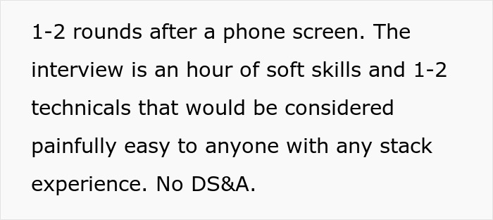 A screenshot details an interview process with soft skills and technical rounds for a software engineer hiring scam.