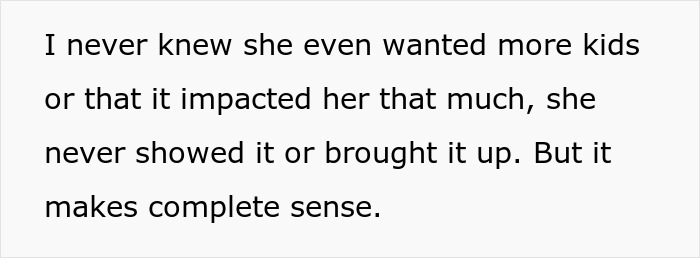Man horrified by cancer; postpartum wife expects him to slog at home. He never knew she wanted more kids, which makes sense.