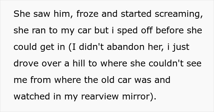 A woman screaming and running to her car as she sees a scary clown chasing her, causing panic.