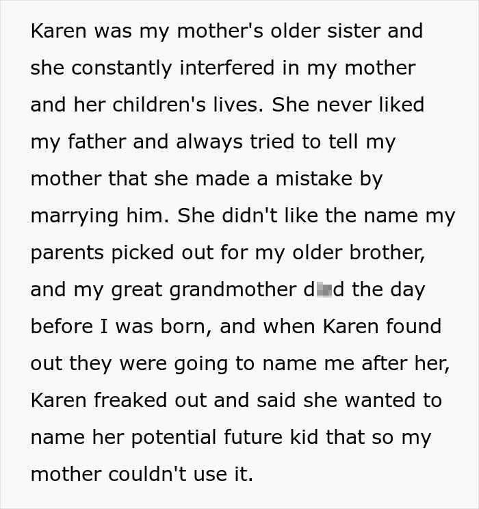 Text explaining how an entitled aunt interfered in her late sister's life and her kids lives. Text explaining how an entitled aunt interfered in her late sister's life and her kids lives.