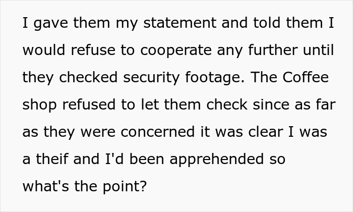Text about a Black woman refusing to cooperate with police until security footage is checked, regarding a racist Karen incident. Text about a Black woman refusing to cooperate with police until security footage is checked, regarding a racist Karen incident.